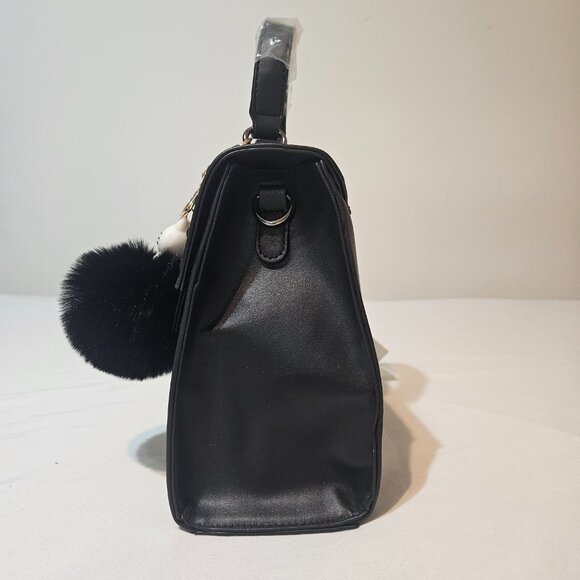 Valentino Orlandi Black Crossbody Bag w/ Wallet NWT Includes cute Bag charm - Picture 6 of 11